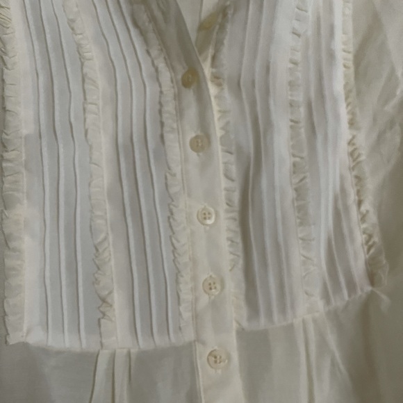 SOLD Lane Bryant Button and Ruffle Blouse - Picture 3 of 5